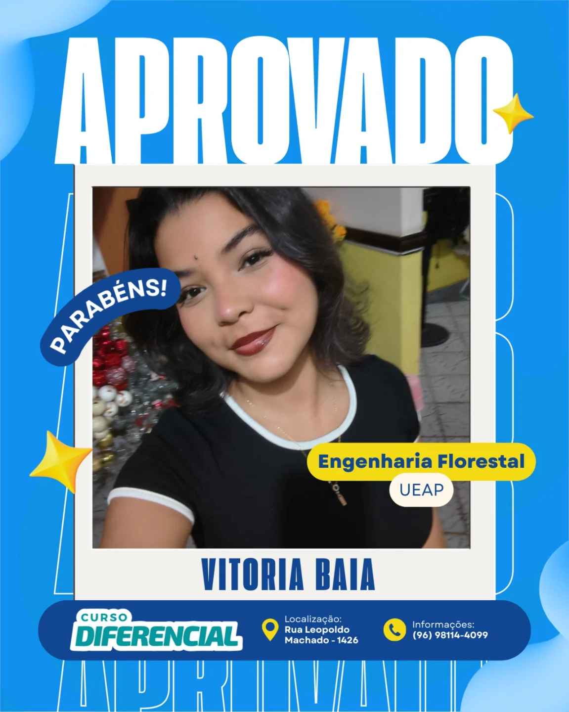 Aluno aprovado do Curso Diferencial