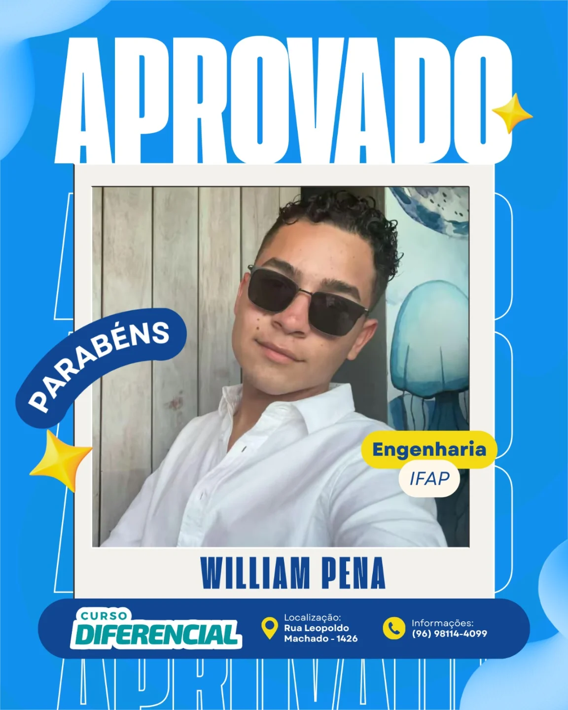 Aluno aprovado do Curso Diferencial