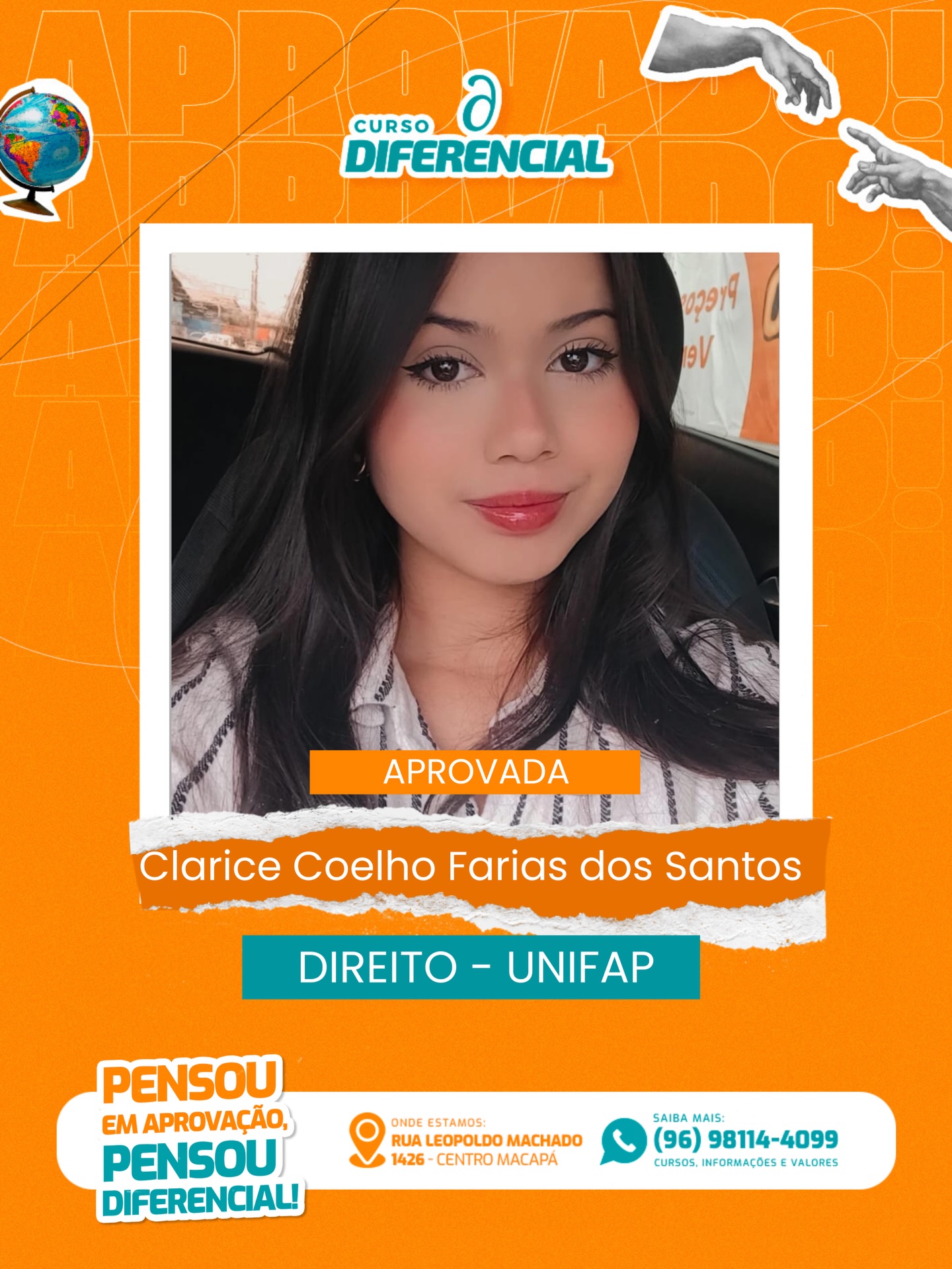 Aluno aprovado do Curso Diferencial