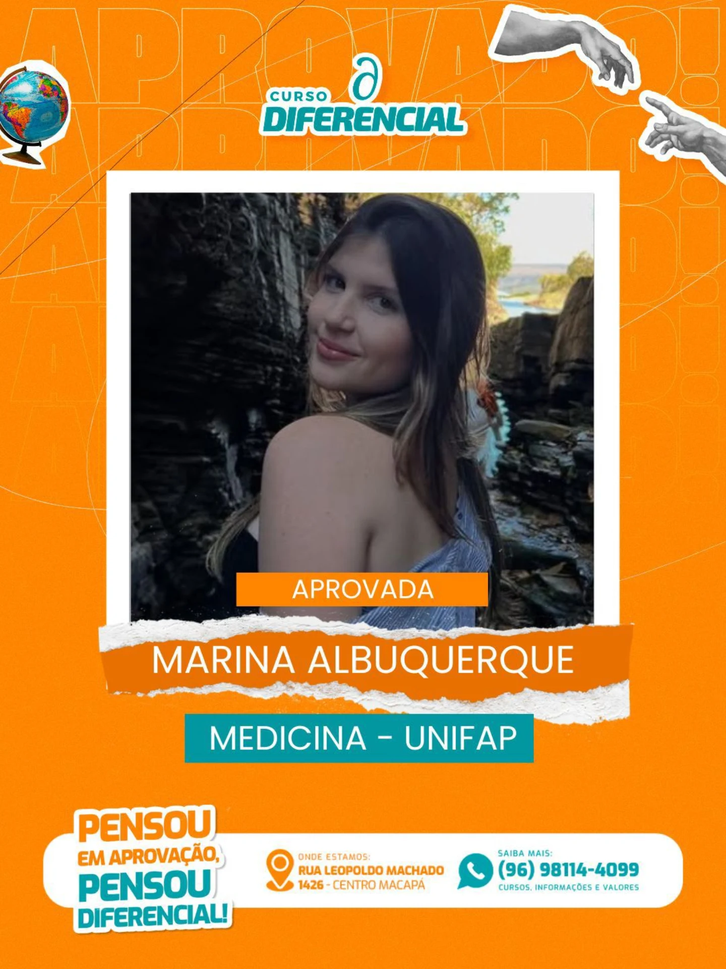 Aluno aprovado do Curso Diferencial