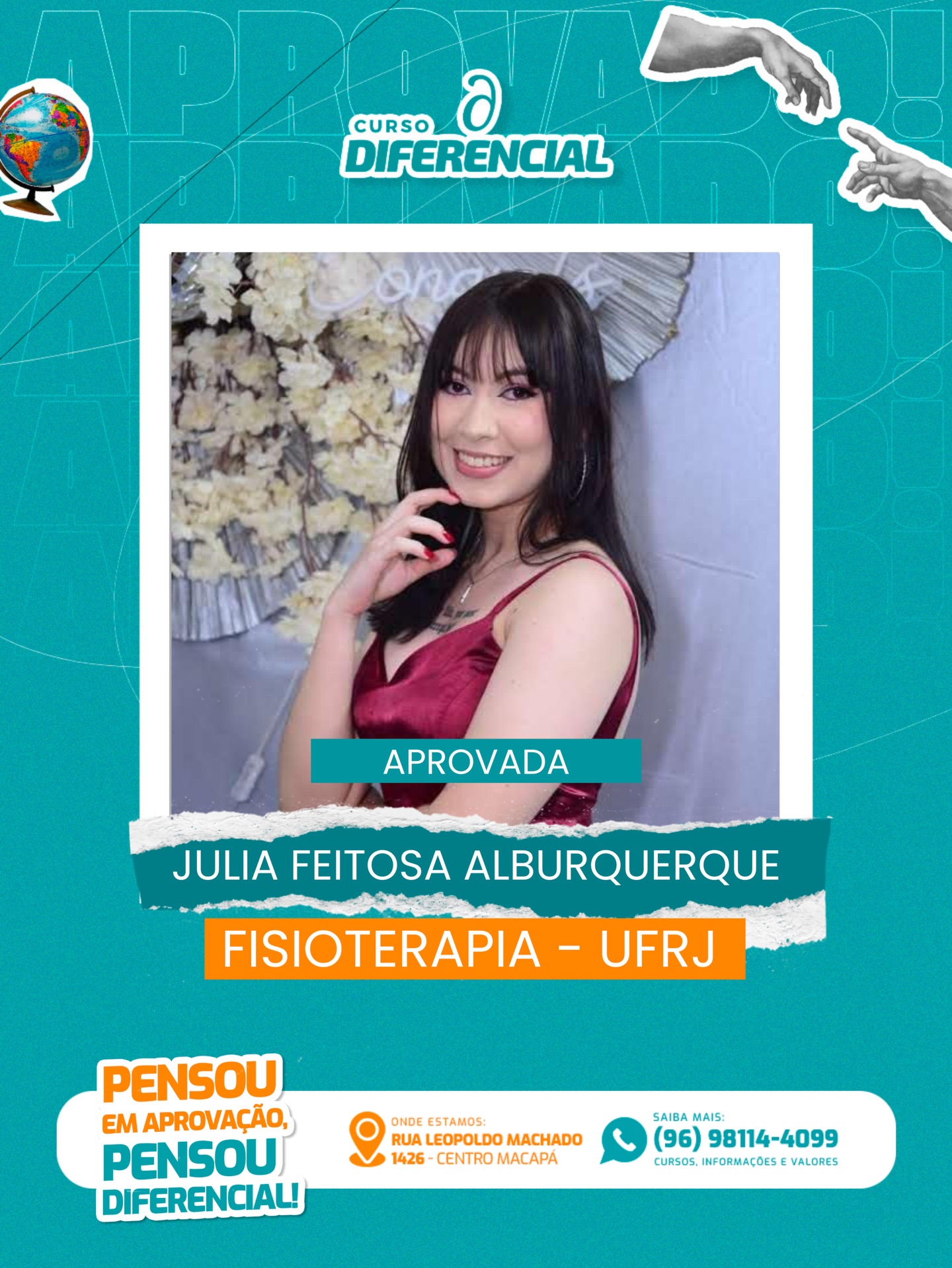 Aluno aprovado do Curso Diferencial
